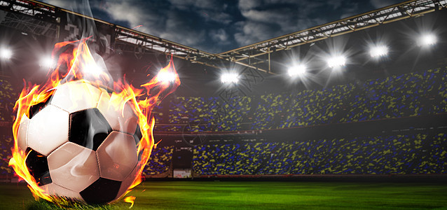体育场燃烧足球足球足球体育场着火图片