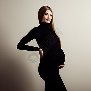 轻孕妇的肖像怀孕,爱,人期望的快乐的孕妇长发背景图片