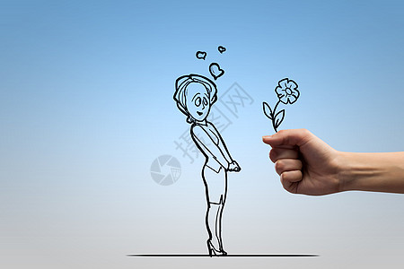 卡通便利店背景