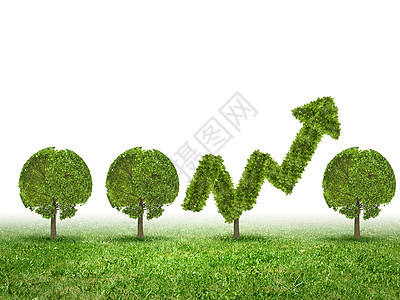 各种形状箭头增长绿色植物形状喜欢图的图像背景
