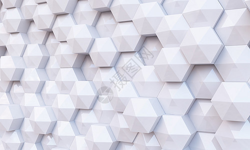 高科技立方体背景图像的未来主义与白色立方体元素图片