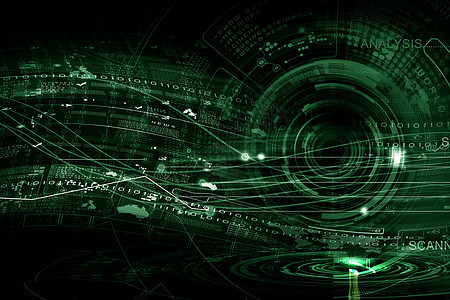 创新技术数字三维图标的背景图像图片