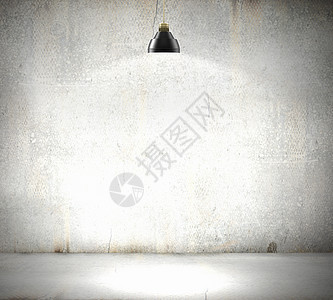 石头空白墙石坯墙照明,挂着灯文字的位置图片