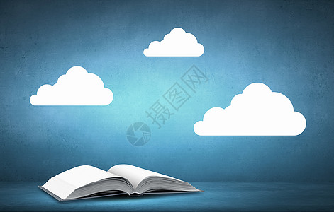 高清图片书云打开了本书,白云高清图片魔法圣经高清图