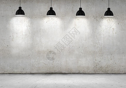 空白水泥墙空白水泥墙,的灯照亮文字的地方图片