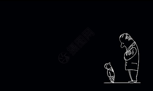 防火防盗宣传漫画卡通趣的人黑色背景上滑稽商人的漫画背景