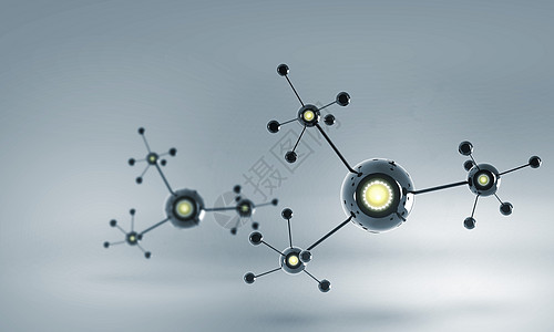 分子链分子链的高科技背景图片