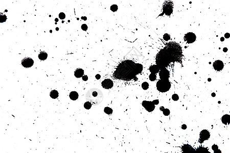 黑色滴墨飞溅光泽刷漆点,污垢印迹,艺术斑点,油,抽象液滴飞溅,液体插图图片