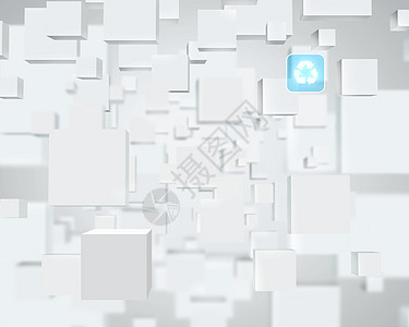 白色立方体白色背景上白色立方体的背景抽象图像图片