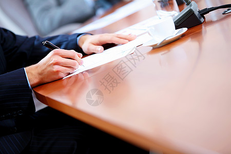 桌子上商业文件个商业工作场所的形象,桌子上文件图片