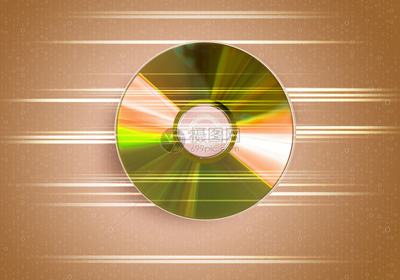 光盘个CD光盘黄色数字背景图片