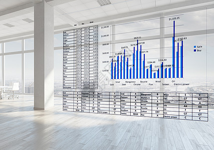 度财务报告商业与信息图表现代办公室内部图片