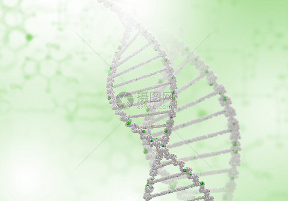 彩色背景下DNA链的图像图片
