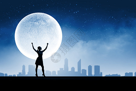 月夜背景图片 月夜背景素材 月夜底图 摄图网
