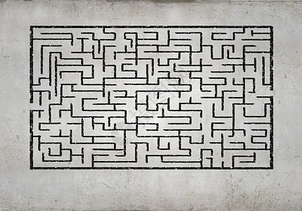 抽象迷宫白色背景下绘制抽象迷宫找解决办法图片