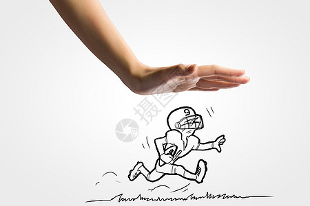 棒球运动员近距离的人的手漫画的跑步棒球运动员图片