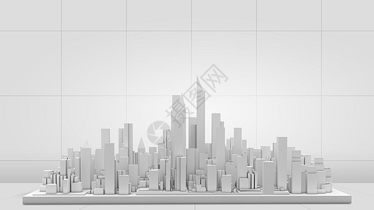 建筑项目图像与建筑模型的桌图片