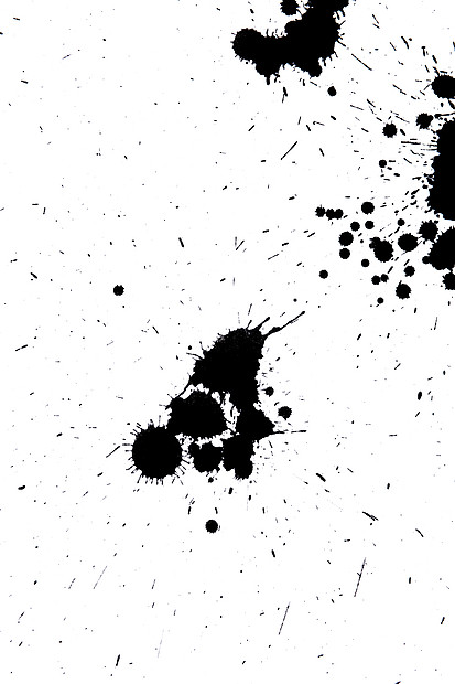 ‘~黑色滴墨飞溅光泽刷漆点,污垢印迹,艺术斑点,油,抽象液滴飞溅,液体插图  ~’ 的图片