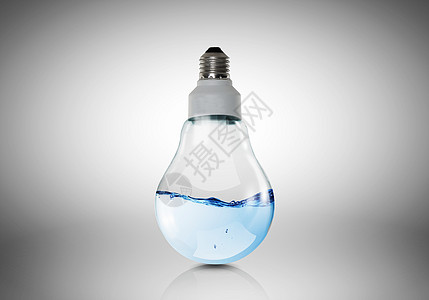 水的灯泡能量生态与灯泡与水背景图片