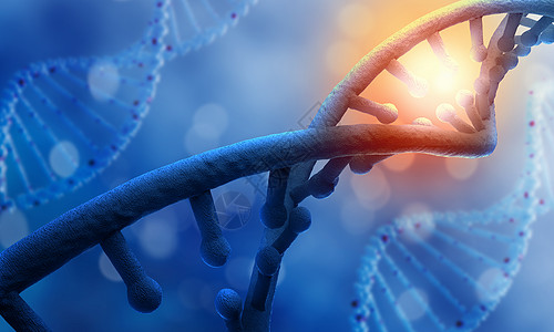 dna分子蓝色背景下dna分子的生物化学图片