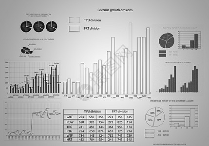 数据分析市场与铅笔绘图图表图片