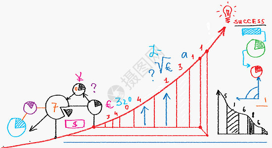 增长背景图像随着的增加而增加营销策略图片