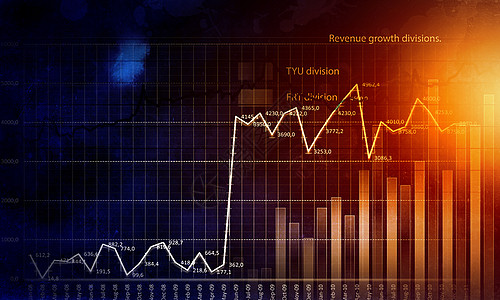 商业虚拟板高科技图表的业务抽象图像图片