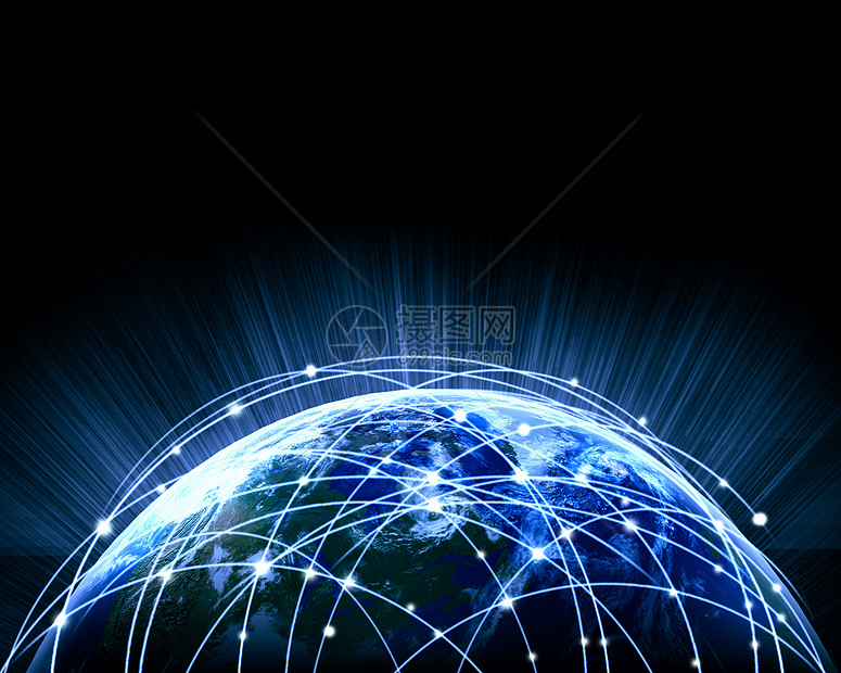 地球仪的蓝色图像地球仪的蓝色生动形象全球化这幅图像的元素由美国宇航局提供的图片