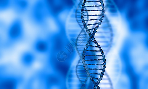 DNA分子数字蓝色图像的DNA分子技术背景图片