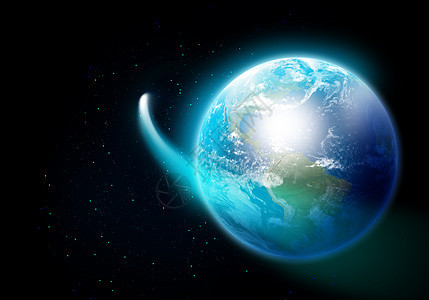行星卫星地球行星的彩色图像这幅图像的元素由美国宇航局提供的图片