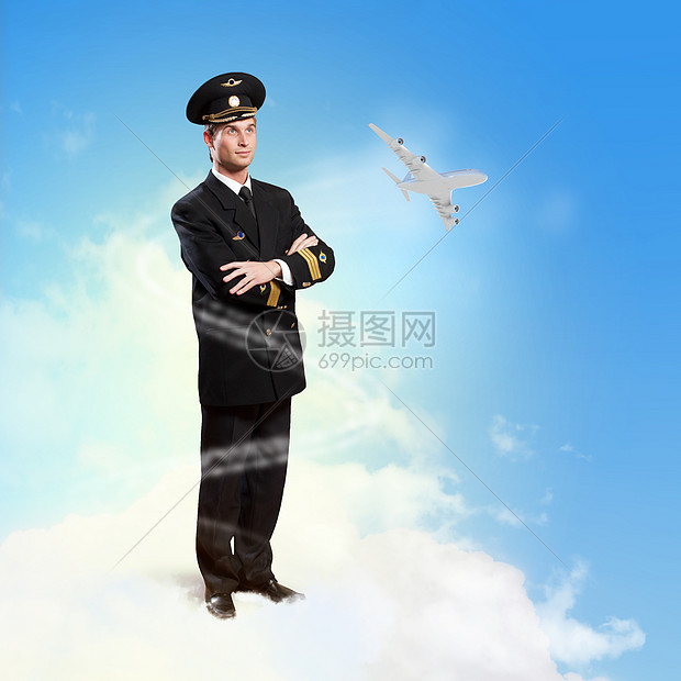 男飞行员的形象男飞行员的形象,飞机他周围飞行高清图片下载-正版图片300311405-摄图网