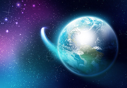 地球行星地球卫星的图像这幅图像的元素由美国宇航局提供的背景图片