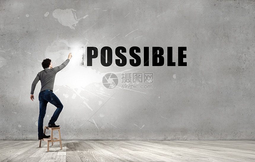 人类改变单词可能的,因为与油漆滚筒没什么可能的高清图片下载-正版图片300326014-摄图网