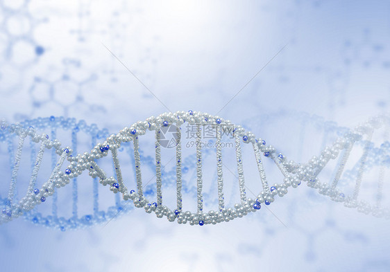 彩色背景下DNA链的图像图片