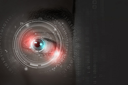 眼睛识别人的眼睛扫描访问图片