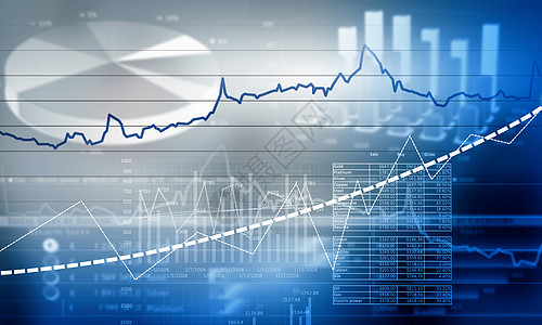 金融信息图表图像与金融图表城市背景图图片