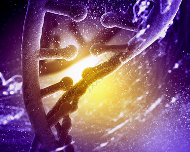 dna分子dna分子位于彩色背景的前抽象拼贴图片素材