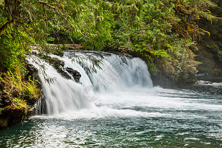 加大山脉的瀑布公园高清图片素材