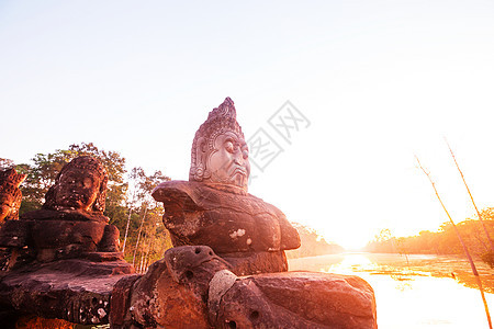 古高棉文明遗址吴哥附近的Siem收获,柬埔寨图片
