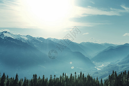 夏季加大落基山脉风景如画的山景图片