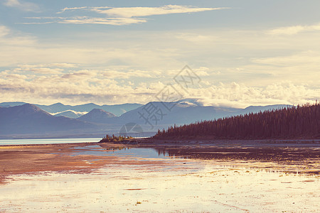 夏季加大落基山脉风景如画的山景背景图片