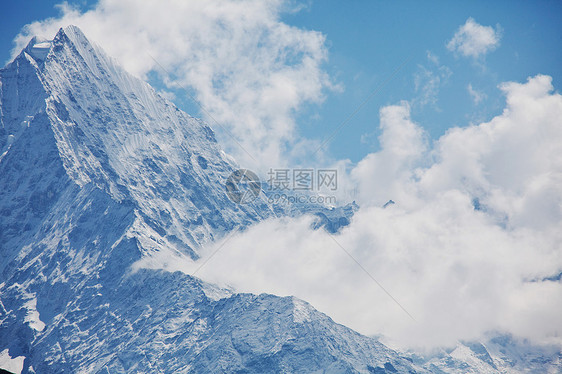 喜马拉雅山萨加马塔地区的山脉图片