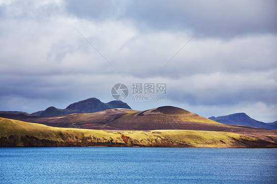 冰岛粗糙的北极地形图片