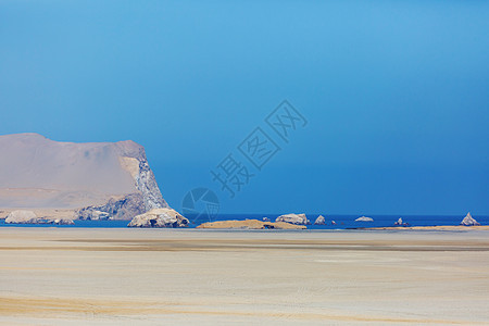 美丽的海岸线景观帕拉卡斯保护区,ICA地区,太平洋海岸秘鲁图片