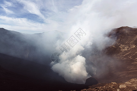 印度尼西亚爪哇的溴火山图片