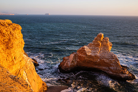 美丽的海岸线景观帕拉卡斯保护区,ICA地区,太平洋海岸秘鲁图片