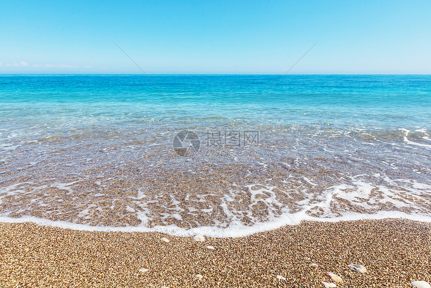 海面上蓝色波浪干净的背景图片