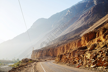 秘鲁峡谷的道路图片