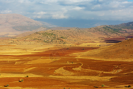 土耳其风景如画的乡村景观秋天的季节图片
