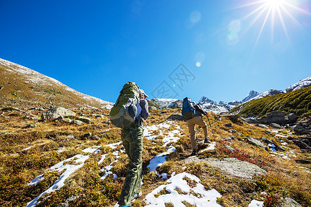 土耳其东部的卡卡尔山徒步旅行,秋天的季节图片